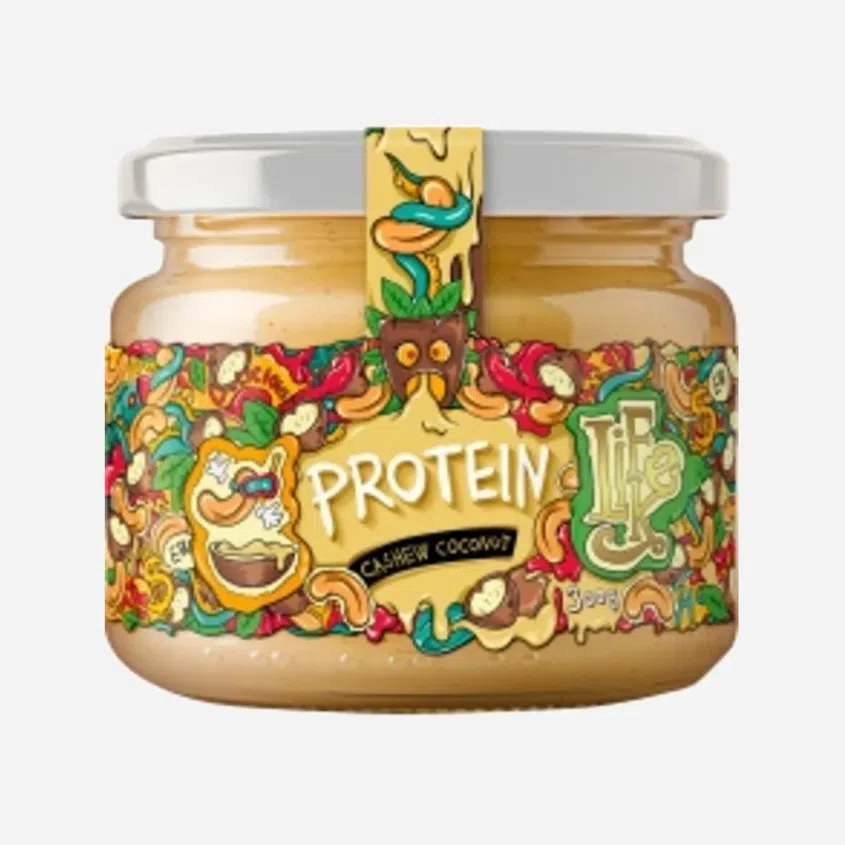 Proteín kešu, kokos a biela čokoláda