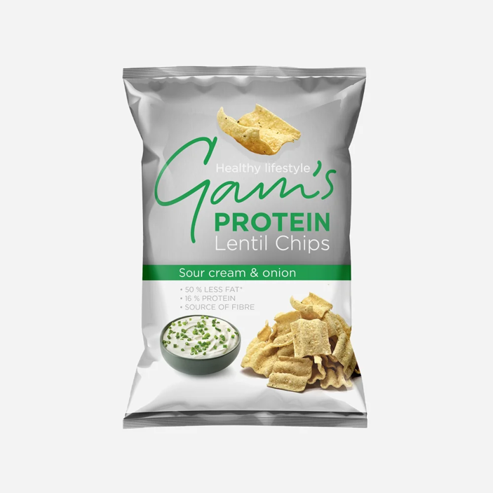 Proteín Lentil Chips kyslá smotana a cibuľka