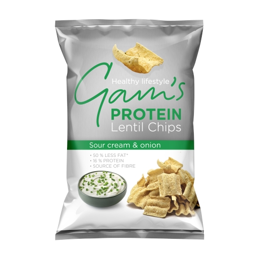 Proteín Lentil Chips kyslá smotana a cibuľka