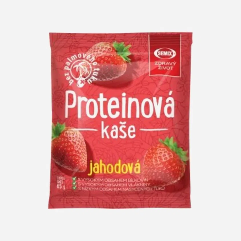 Proteínová kaša jahodová