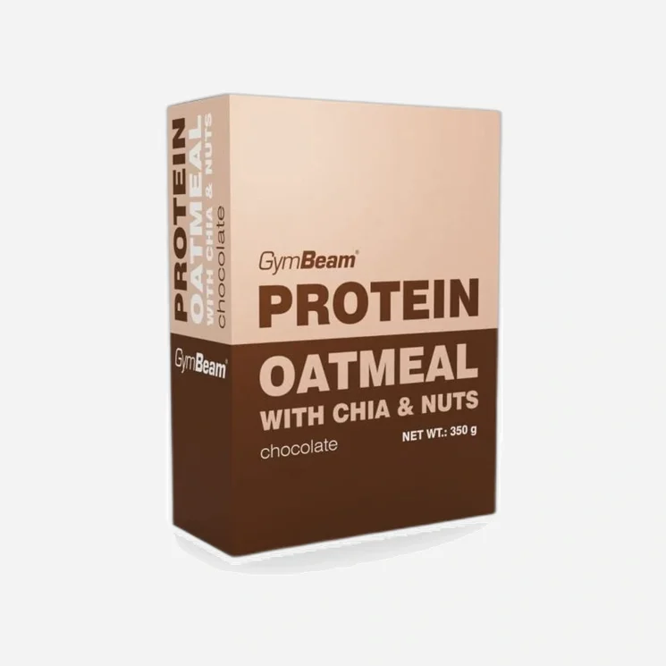 Proteínová ovsová kaša s chia a orechmi