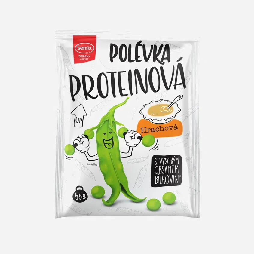 Proteínová polievka hrachová