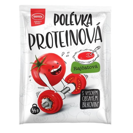 Proteínová polievka s paradajkami