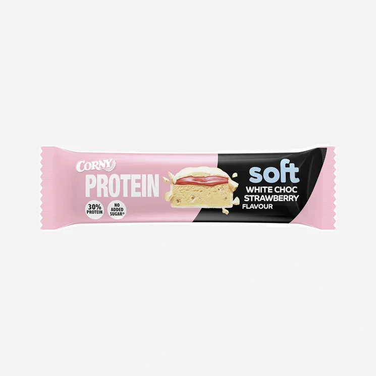 Proteínová tyčinka biela čokoláda-jahoda