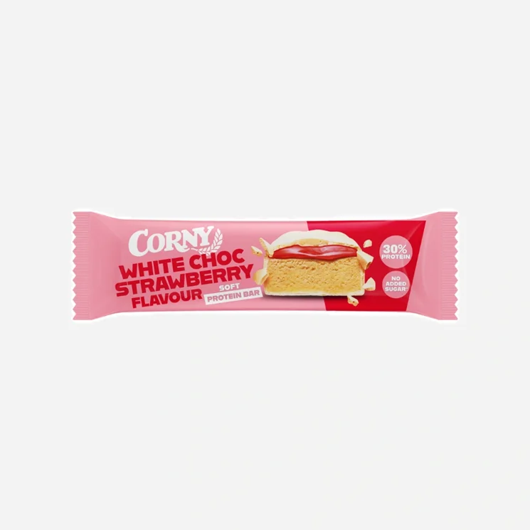 Proteínová tyčinka biela čokoláda-jahoda