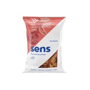 Proteínové chipsy s cvrččím proteínom pikantná paprika