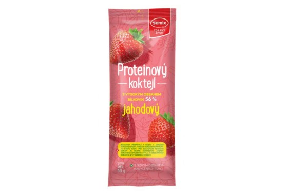 Proteínový koktail jahodový