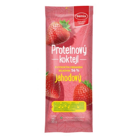 Proteínový koktail jahodový