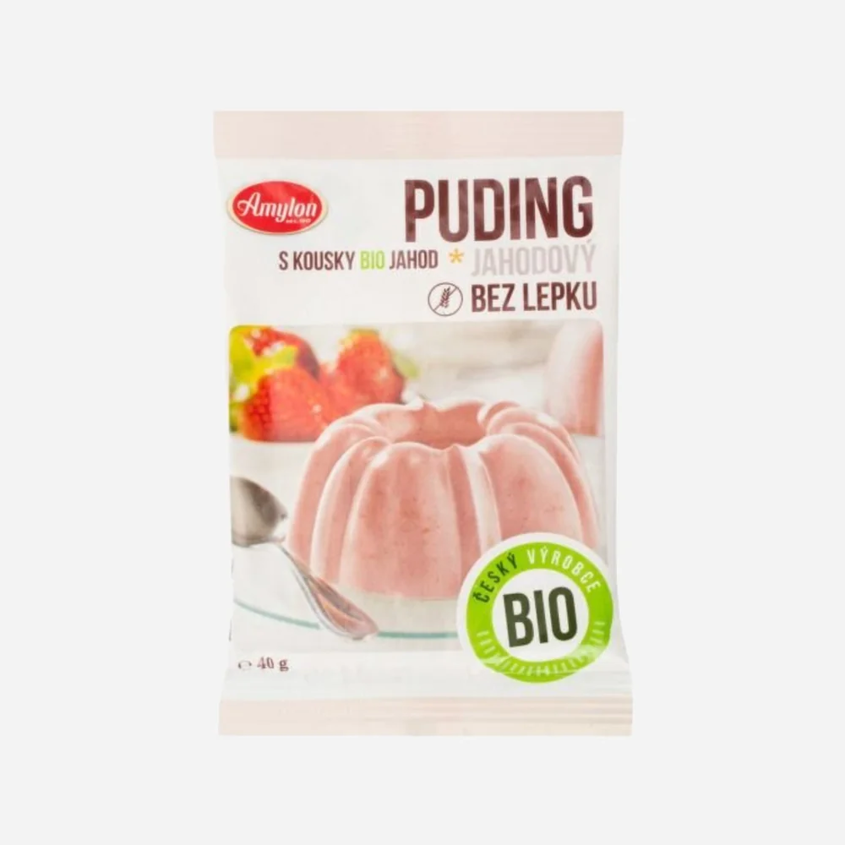 Puding jahodový bezlepkový BIO