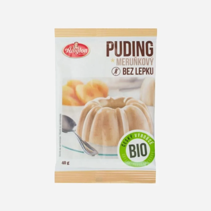 Puding marhuľový s kúskami ovocia bezlepkový BIO