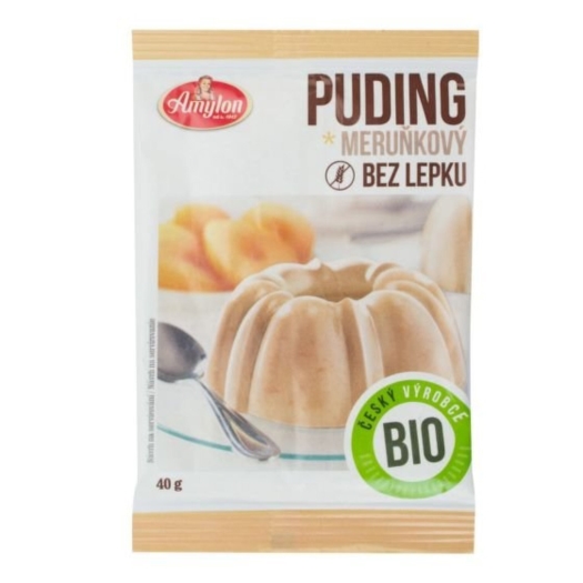 Puding marhuľový s kúskami ovocia bezlepkový BIO