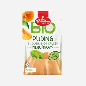 Puding marhuľový s kúskami ovocia bezlepkový BIO