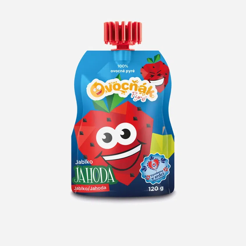 Pyré jablko - jahoda