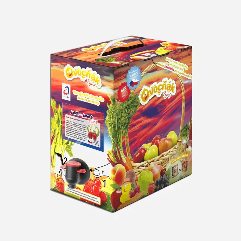 Pyré jablko - jahoda