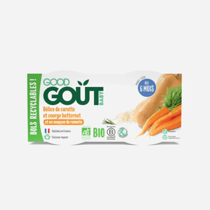 Pyré z maslovej tekvice a mrkvy BIO 2x190 g