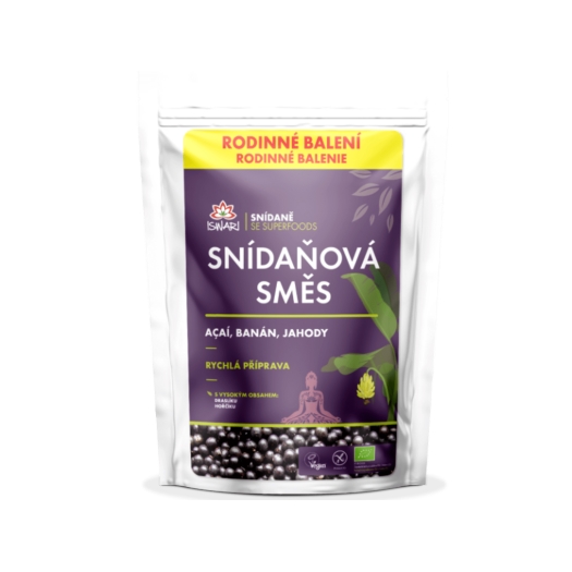 Raňajková zmes acaí, jahoda a banán BIO