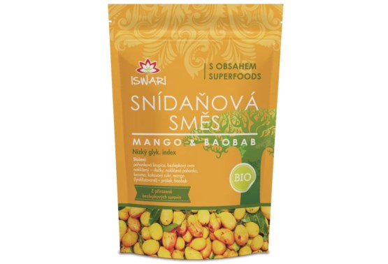 Raňajková zmes mango a baobab BIO
