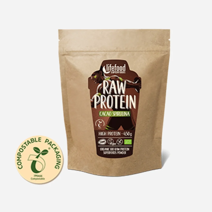 Raw kakaový proteín sa spirulinou