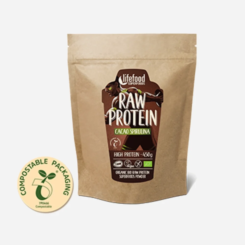 Raw kakaový proteín sa spirulinou