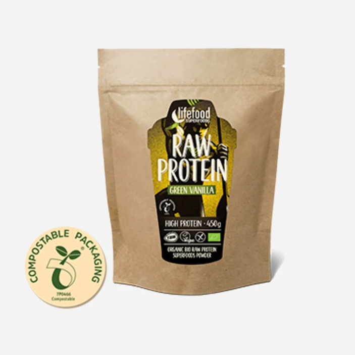 Raw vanilkový proteín s mladým jačmeňom a Maco BIO 450g