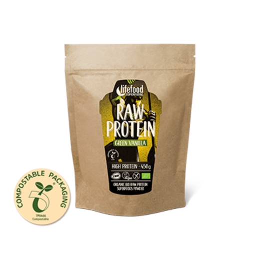 Raw vanilkový proteín s mladým jačmeňom a Maco BIO 450g