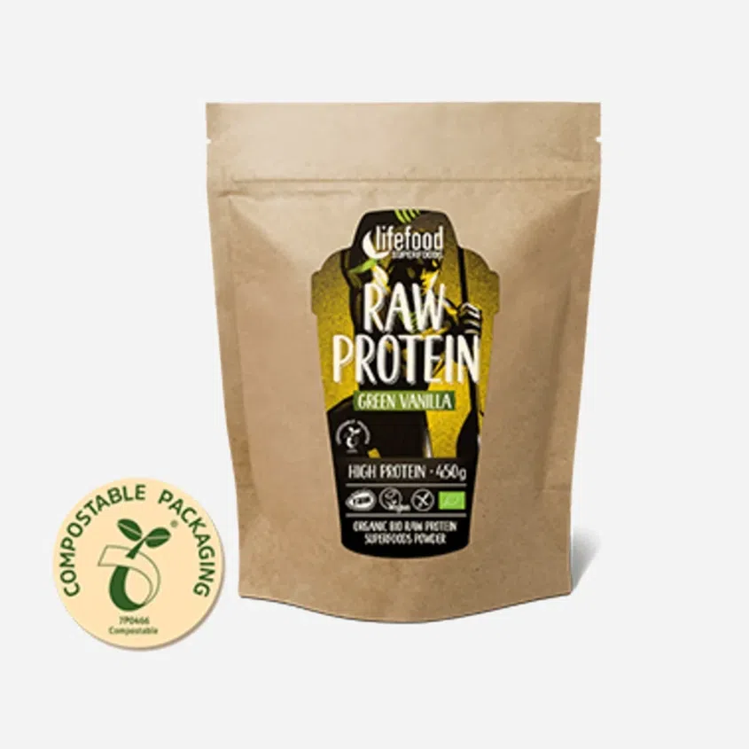 Raw vanilkový proteín s mladým jačmeňom a Maco BIO 450g