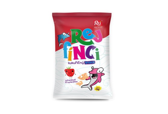Rejfinci kukuričný snack - jahoda