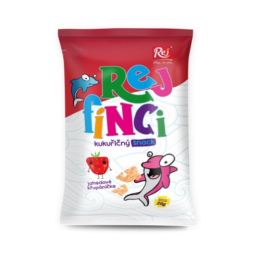 Rejfinci kukuričný snack - jahoda