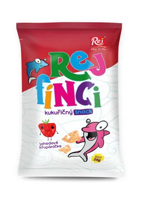 Rejfinci kukuričný snack - jahoda