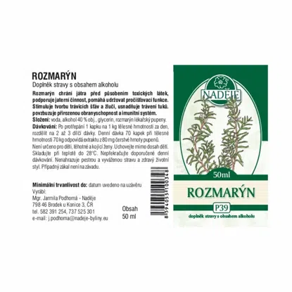 Rozmarín tinktúra z púčikov