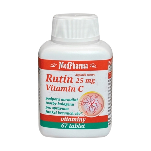 Rutín 25 mg a vitamín C 67 tabliet