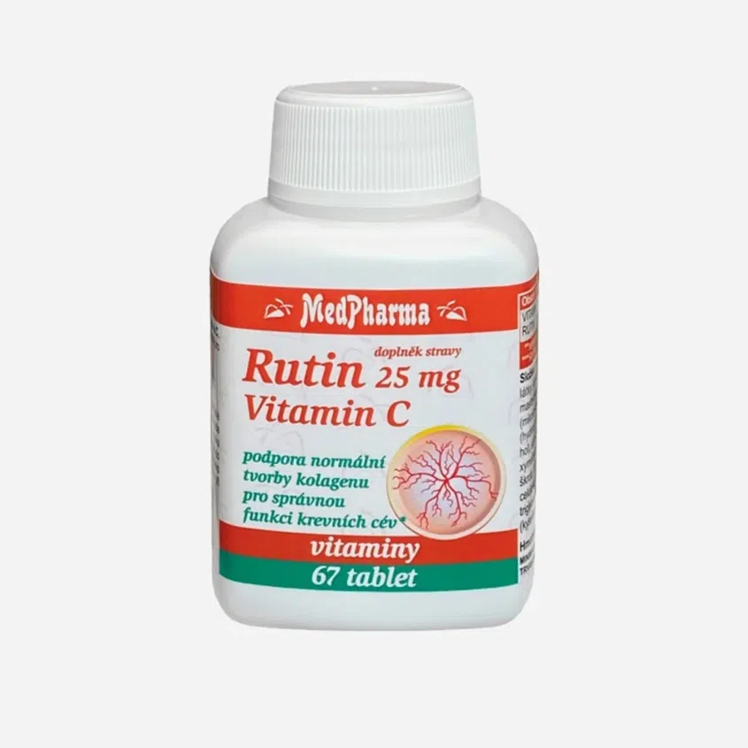 Rutín 25 mg a vitamín C 67 tabliet