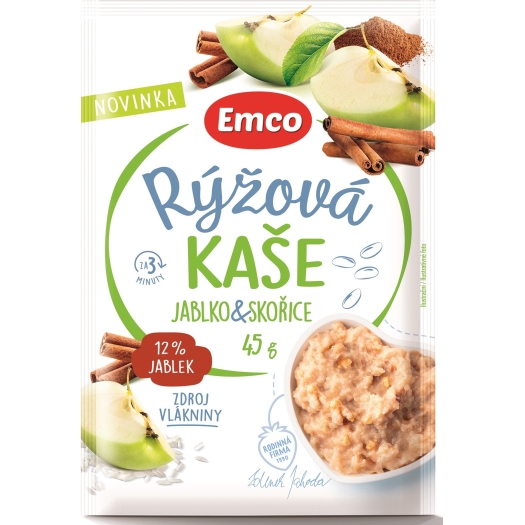 Ryžová kaša s jablkami a škoricou
