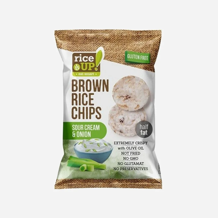 Ryžové chipsy smotana a cibuľa