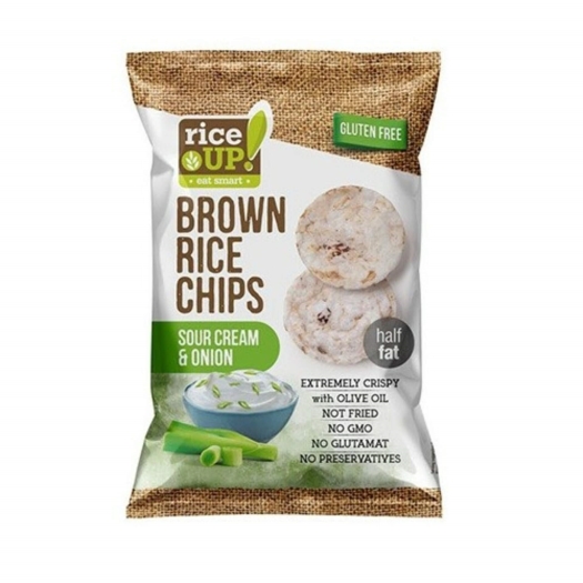 Ryžové chipsy smotana a cibuľa