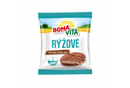 Ryžové chlebíčky mliečna čokoláda 2 ks
