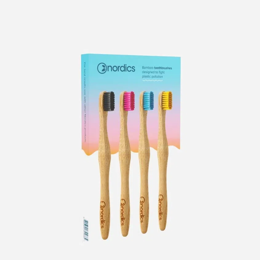 Sada bambusových kefiek rôznych farieb