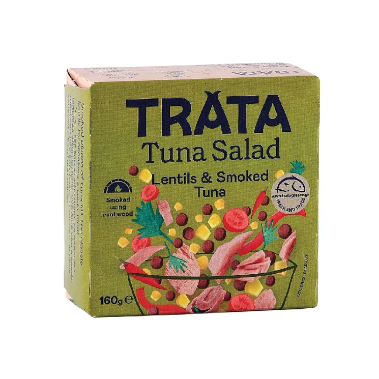 Šalát s údeným tuniakom a šošovkou