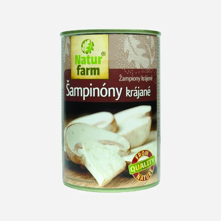 Šampiňóny krájané v náleve