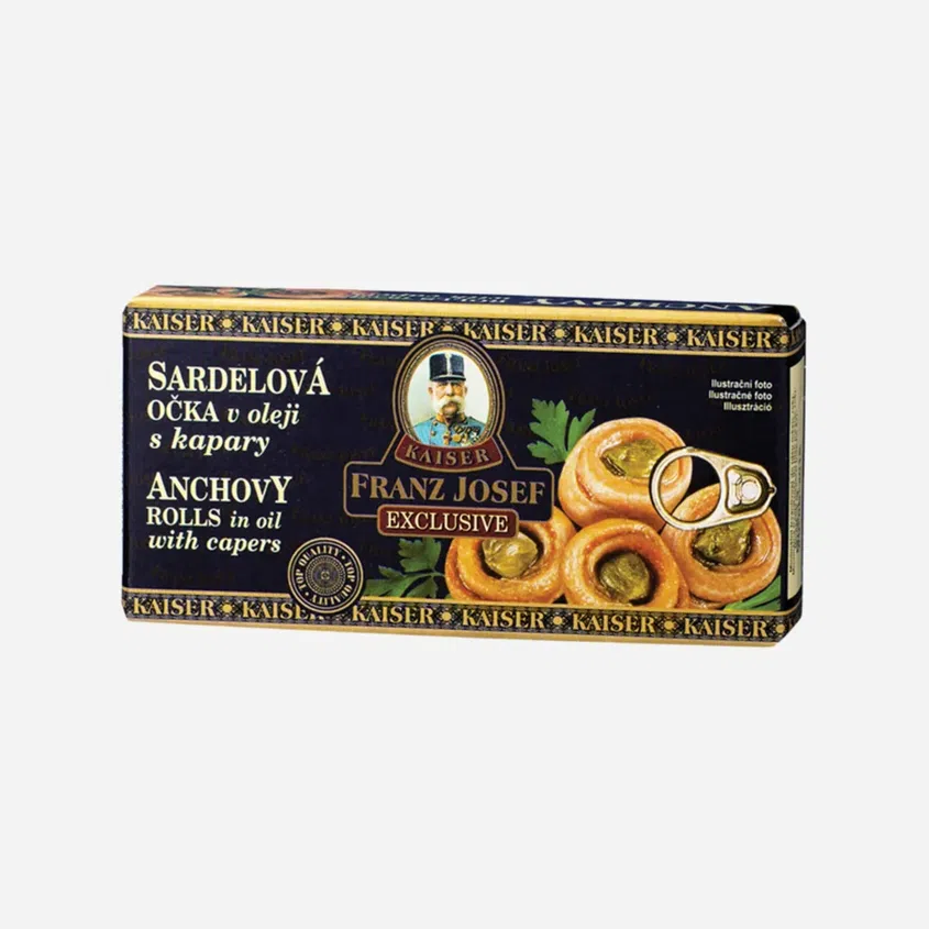 Sardelová očká v oleji s kapary