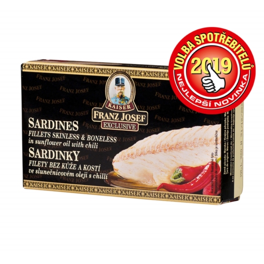 Sardinky filety v slnečnicovom oleji s chilli