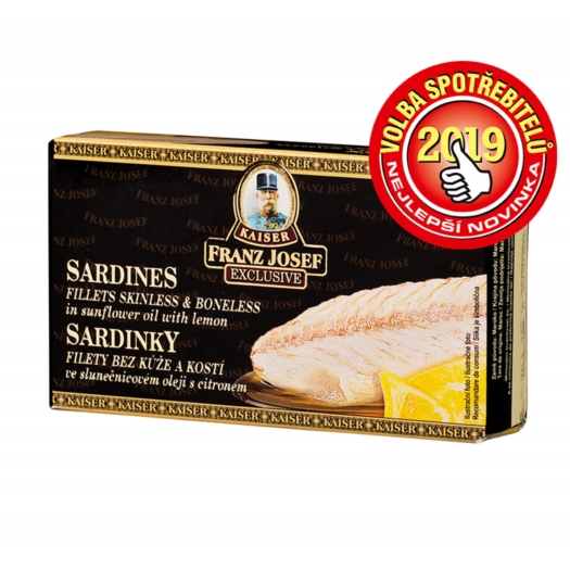 Sardinky filety v slnečnicovom oleji s citrónom