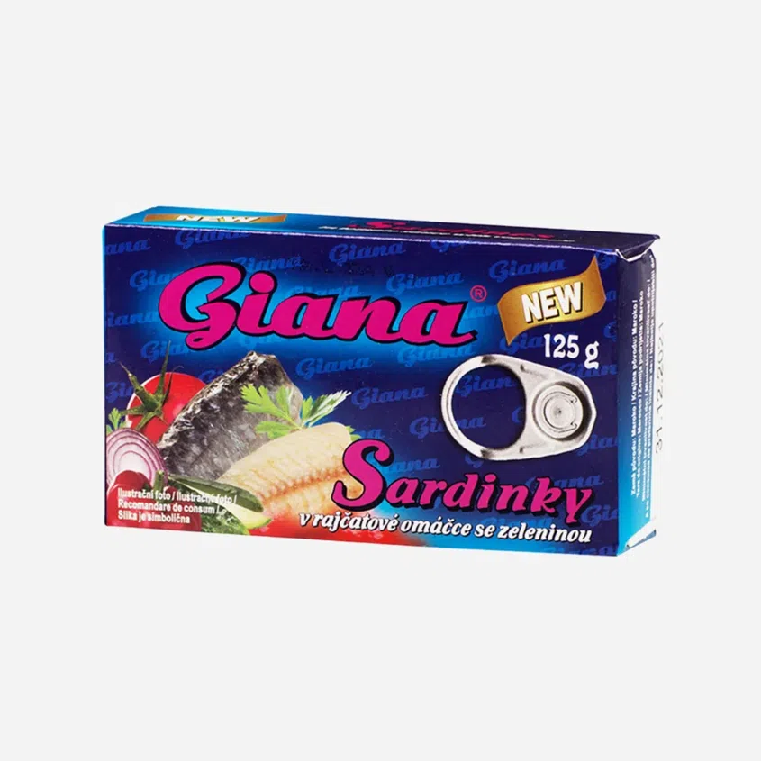 Sardinky v paradajkovej omáčke so zeleninou