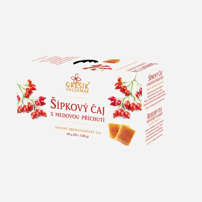 Šípkový čaj s medovou príchuťou 20 sáčkov