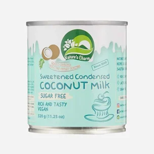 Sladené kokosové kondenzované mlieko so sladidlami