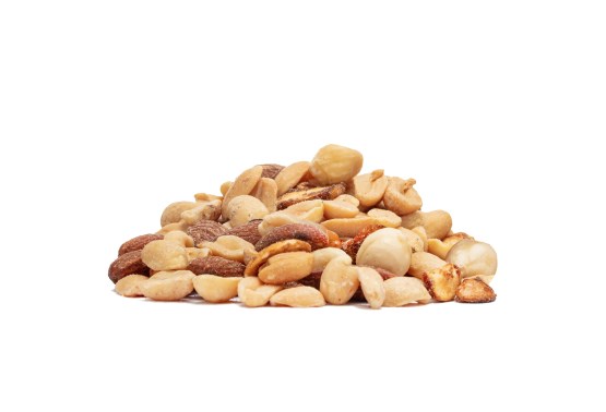 Slaná zmes arašidov a orieškov – party mix