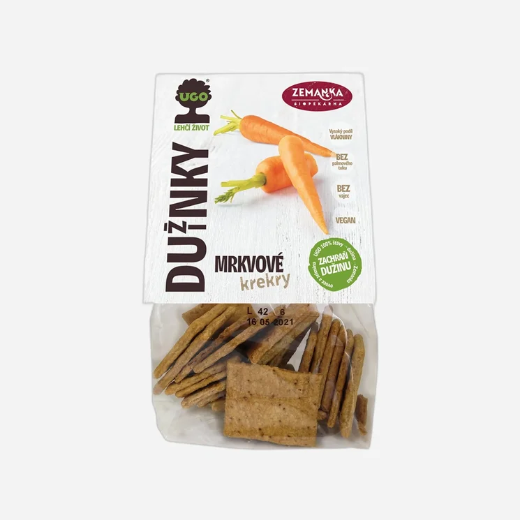 Slané krekry s dužinou z mrkvy
