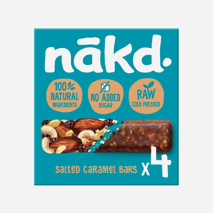 Slaný karamel - Ovocné a orechové tyčinky RAW Slaný karamel 35g x 4