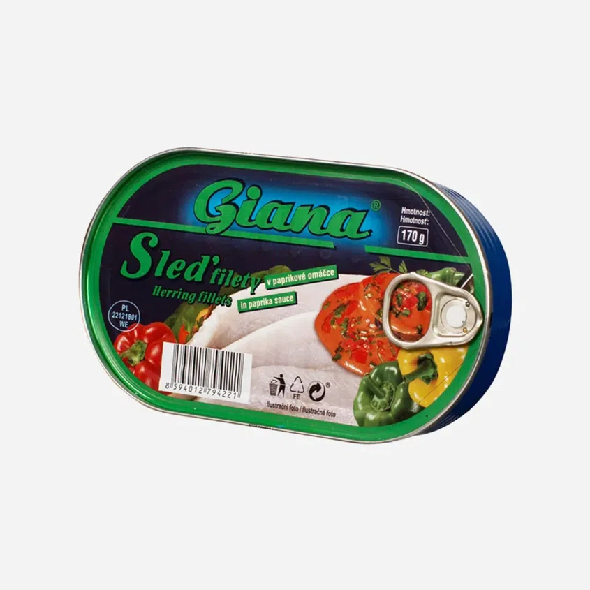 Sleď filety v paprikovej omáčke
