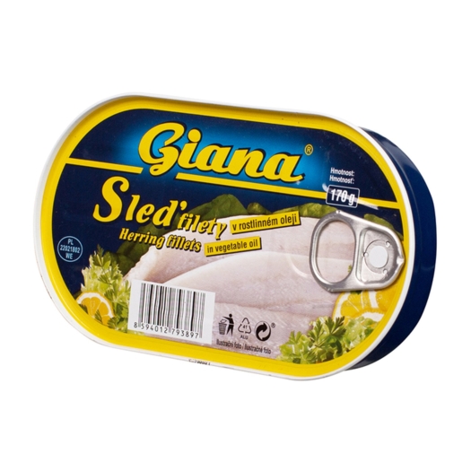 Sleď filety v rastlinnom oleji